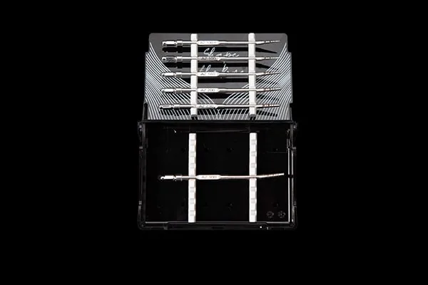 Kit Easy In 6 completo: box chirurgico con sei osteotomi a 20 gradi per Magnetic Mallet